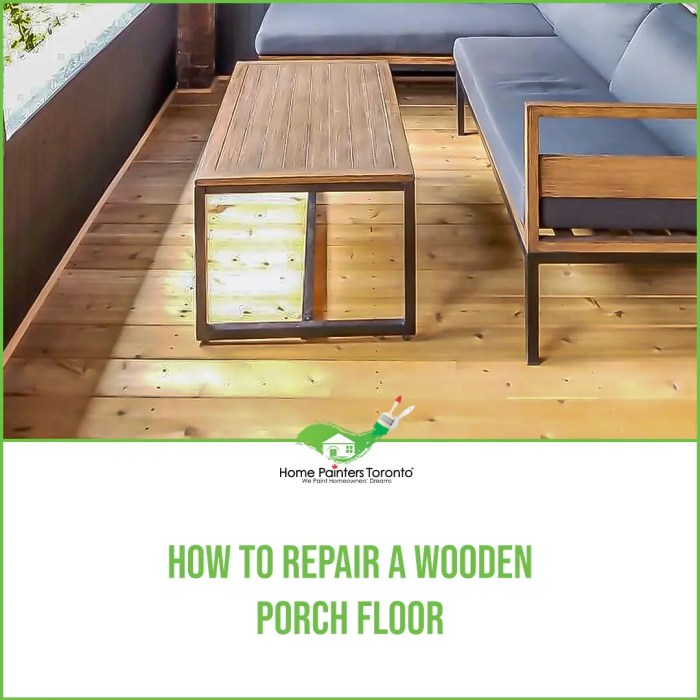 Replacing a porch floor