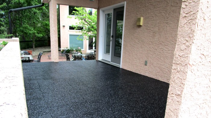 Patios concrete surfaces finishes