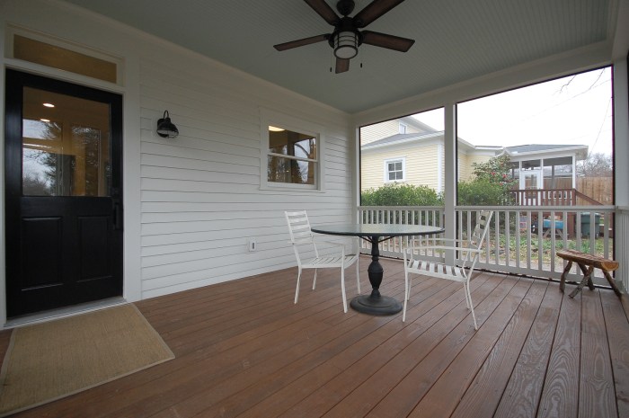 Two story screened porch