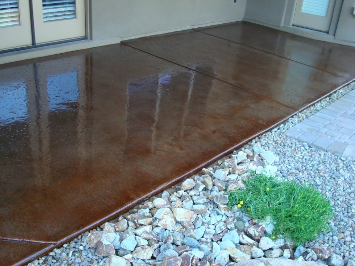 Concrete epoxy porch