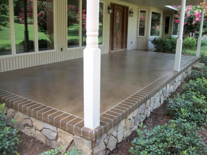 Front porch epoxy
