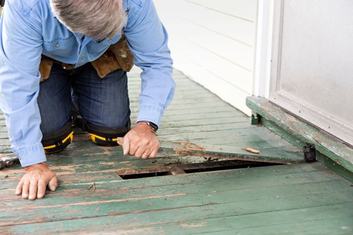 Replacing a porch floor