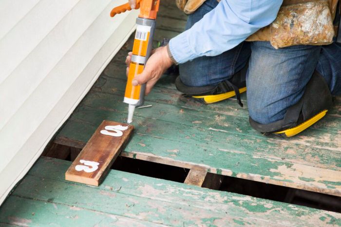 Replacing a porch floor