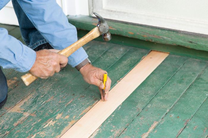 Replacing a porch floor