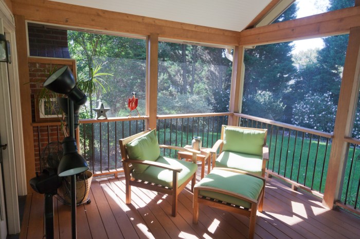 Porch story screen screened addition downtown two solid second